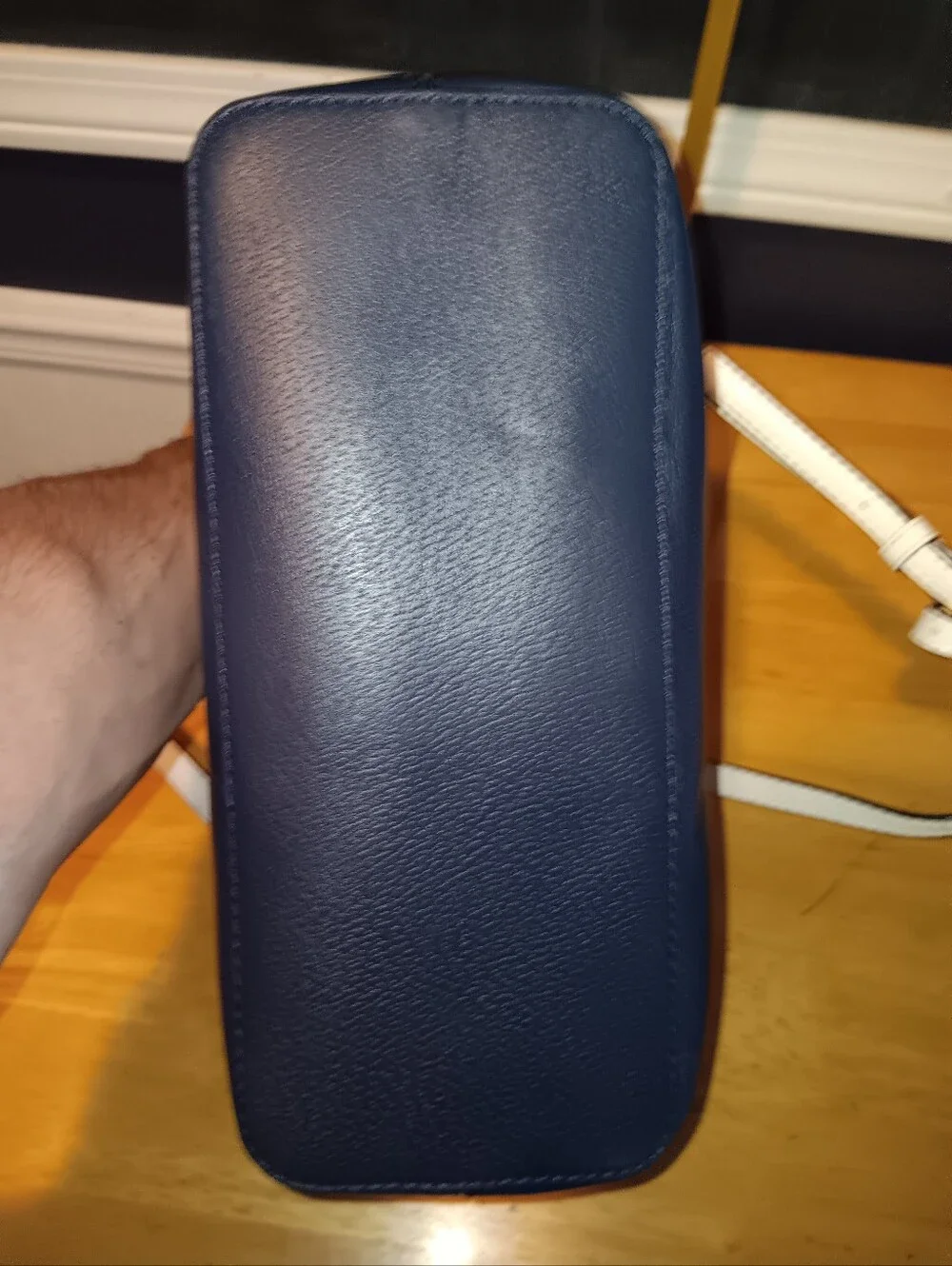Kate Spade Leather Bi Color Dome Bag With Long Strap